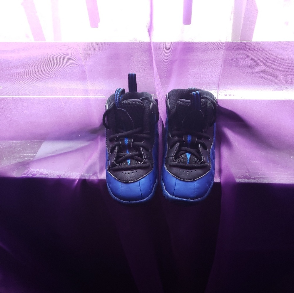 Blue and Black Jordans for Toddlers